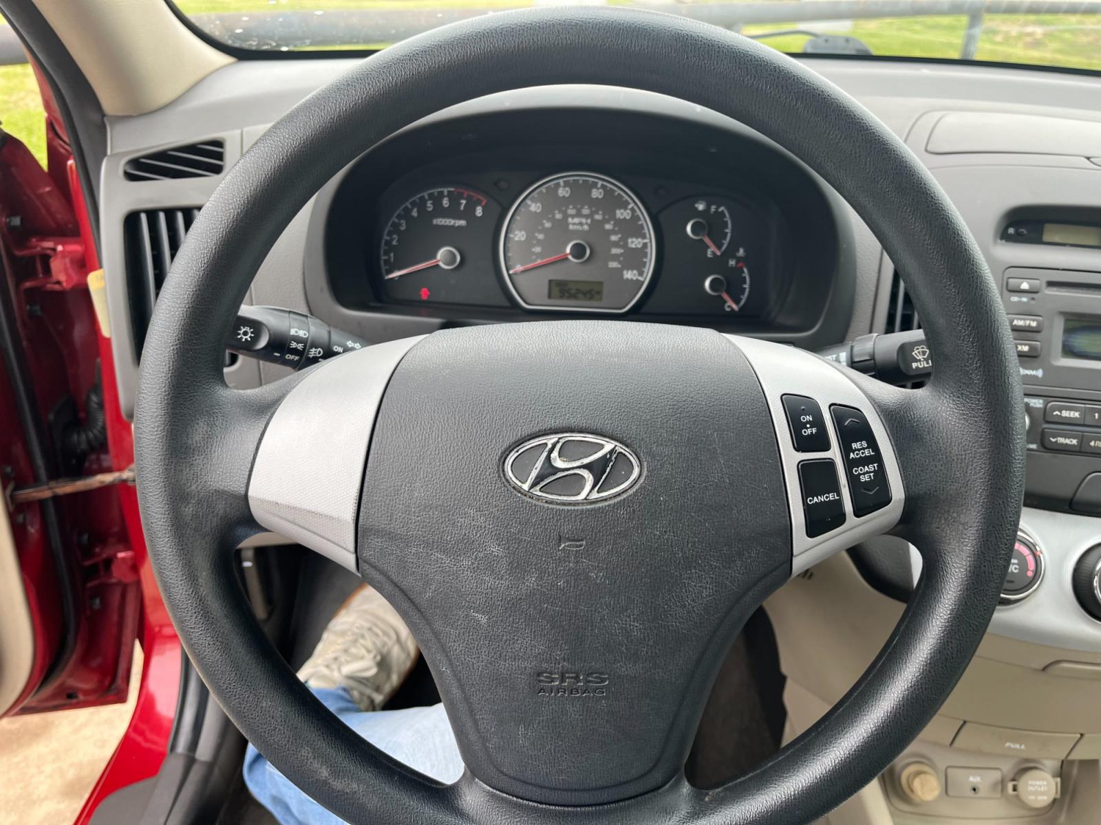 2008 red /TAN Hyundai Elantra GLS (KMHDU46D78U) with an 2.0L L4 DOHC 16V engine, Manual transmission, located at 14700 Tomball Parkway 249, Houston, TX, 77086, (281) 444-2200, 29.928619, -95.504074 - Photo #15
